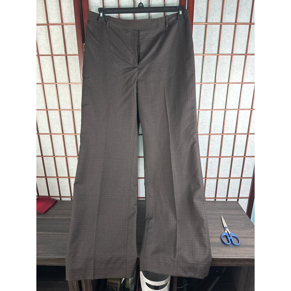 Loft Women's dress pants wide leg wool blend size 12 style laura